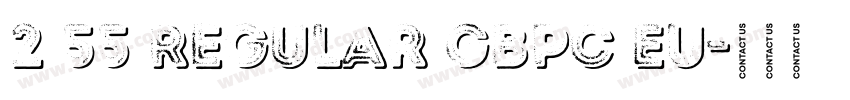 2 55 Regular GBpc EU字体转换